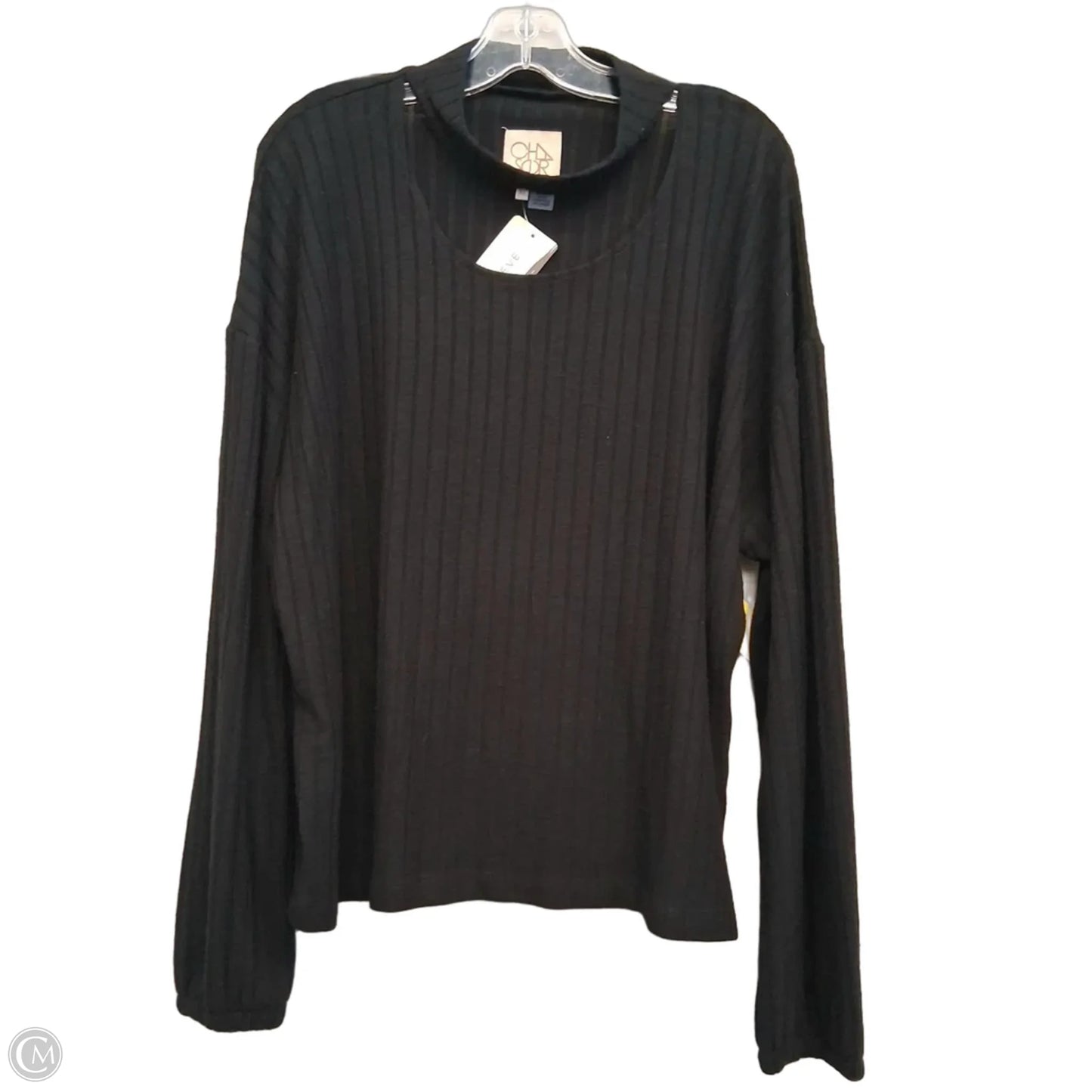Top Long Sleeve By Chaser In Black, Size: Xl