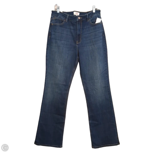 Jeans Boot Cut By Wrangler In Blue Denim, Size: 14