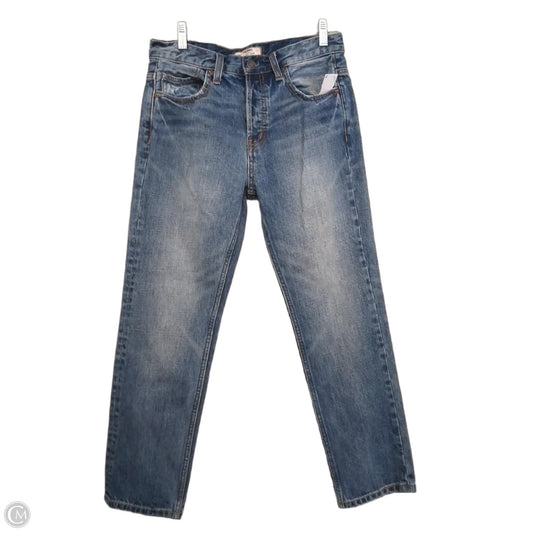 Jeans Straight By Free People In Blue Denim, Size: 2