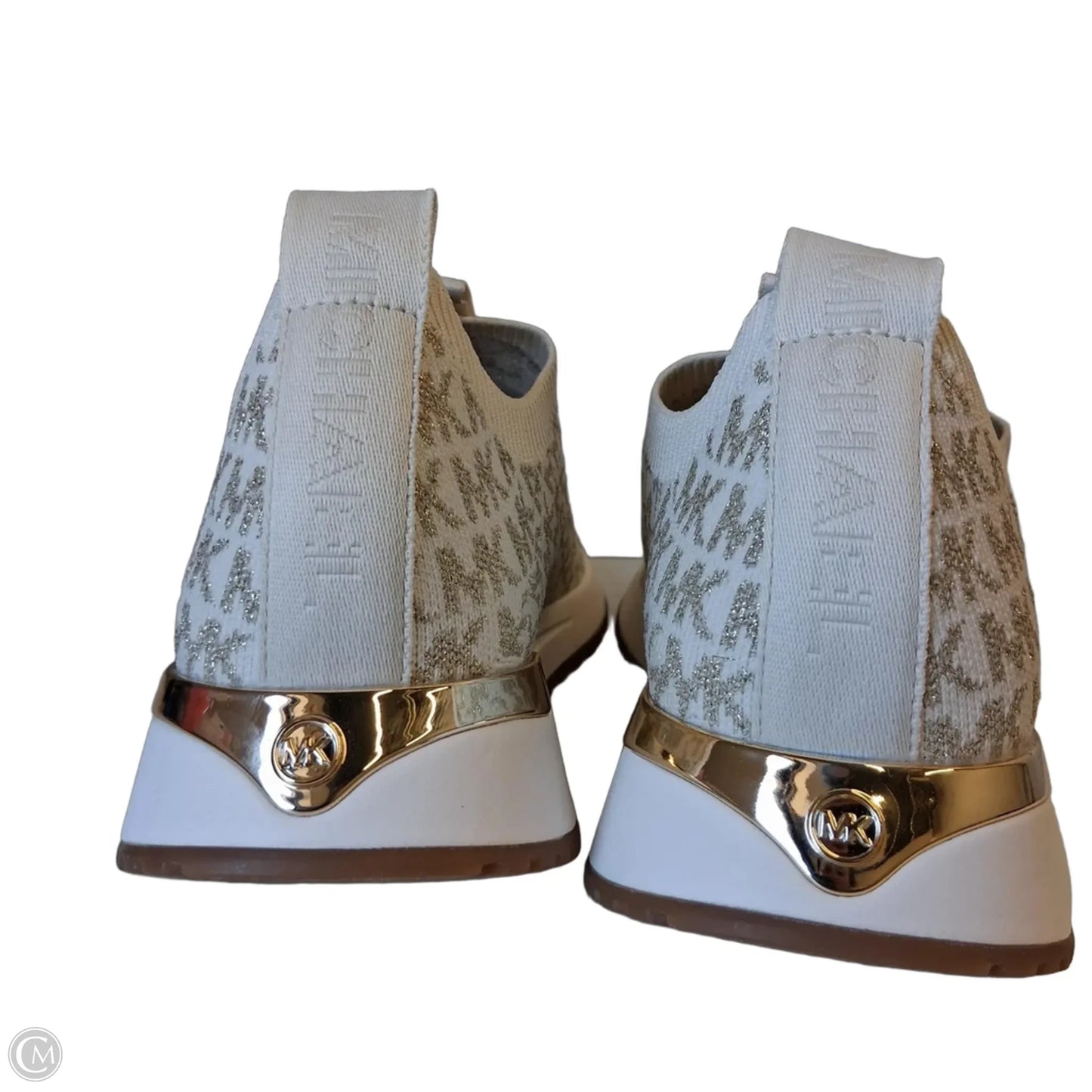 Shoes Flats By Michael By Michael Kors In Gold & White, Size: 9