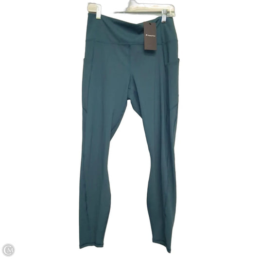 Athletic Leggings By Fabletics In Teal, Size: L