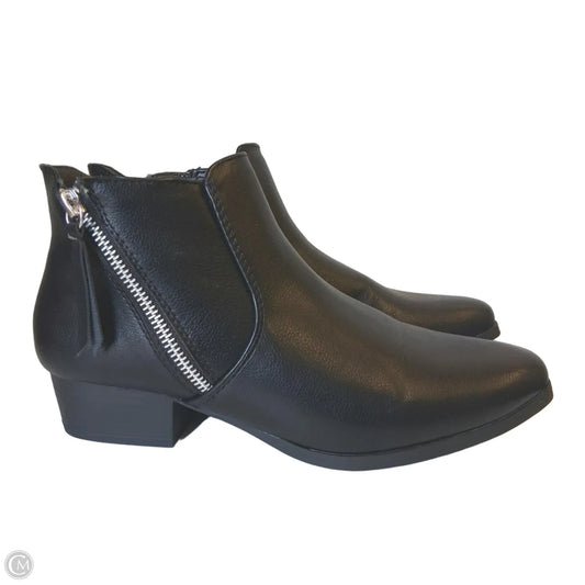 Boots Ankle Heels By Croft And Barrow In Black, Size: 7.5