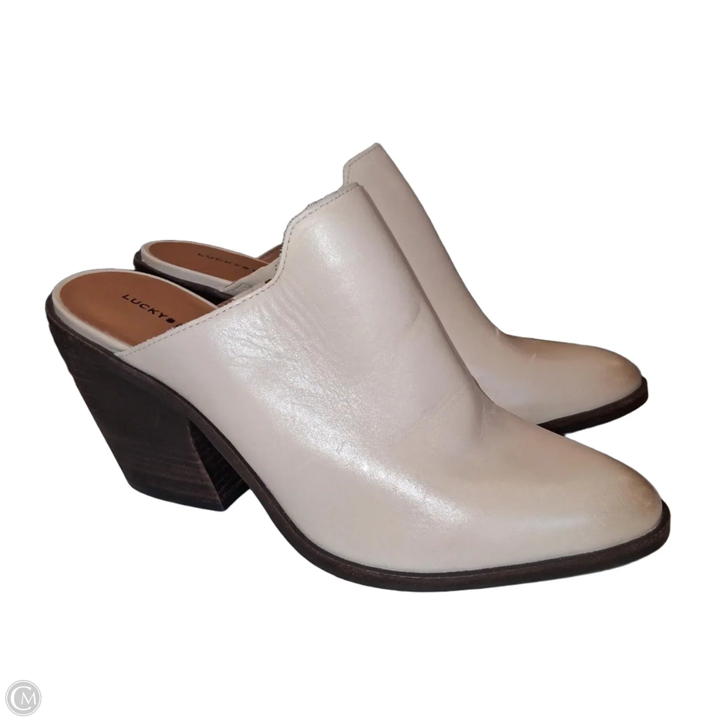 Shoes Heels Block By Lucky Brand In Beige, Size: 10