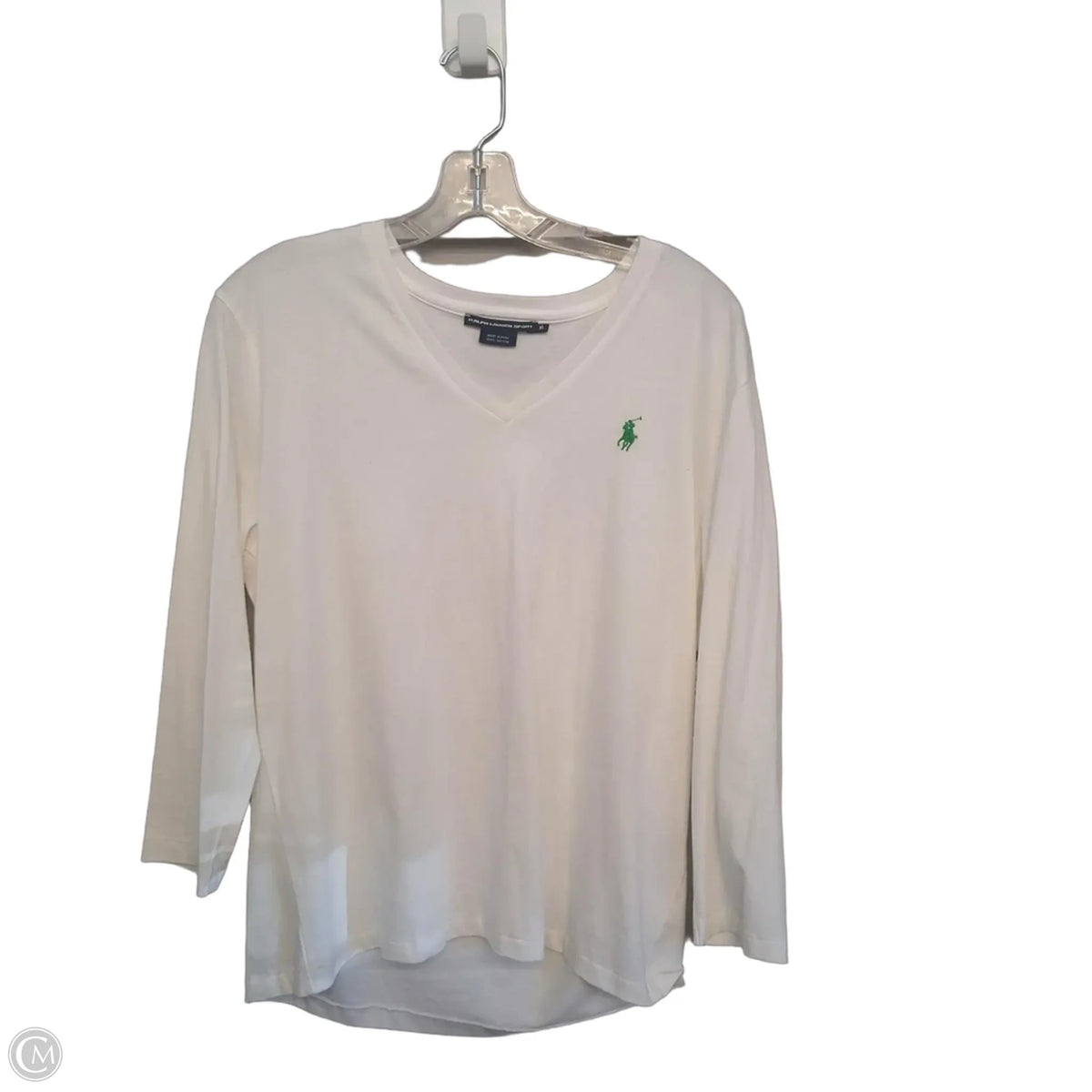 Top Long Sleeve Basic By Ralph Lauren In White, Size: Xl
