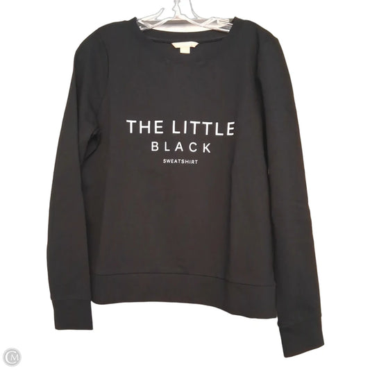 Sweatshirt Crewneck By Banana Republic In Black, Size: M