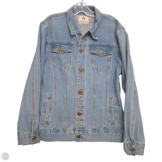 Jacket Denim By Fashion In Blue Denim, Size: M
