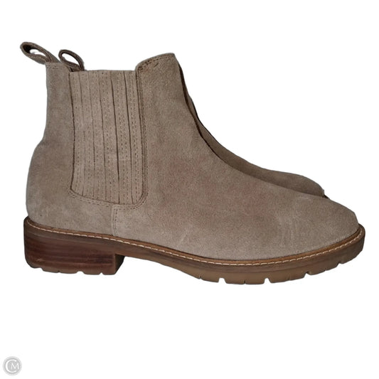 Boots Ankle Flats By Steve Madden In Beige, Size: 8