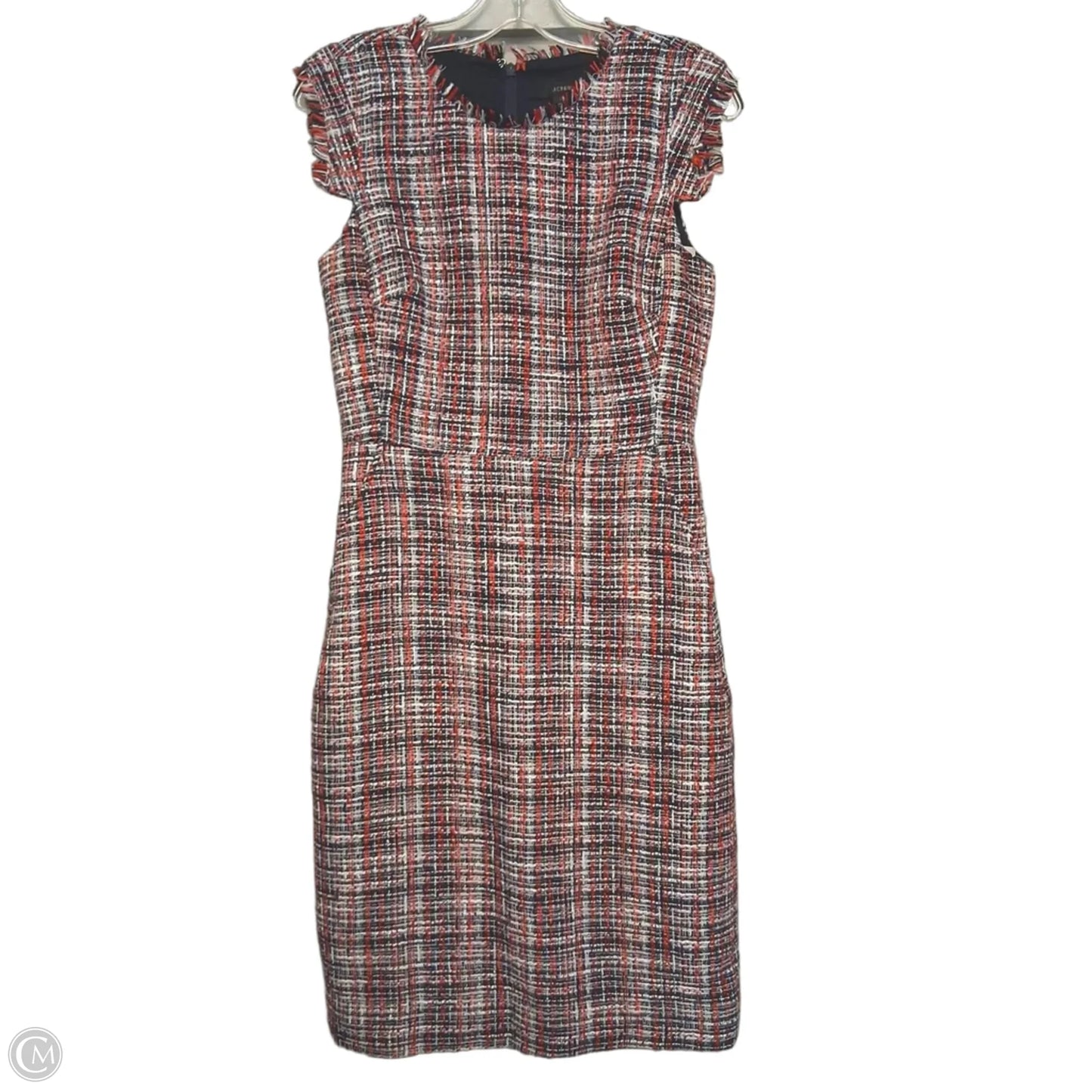 Dress Casual Midi By J. Crew In Blue Red & White, Size: S
