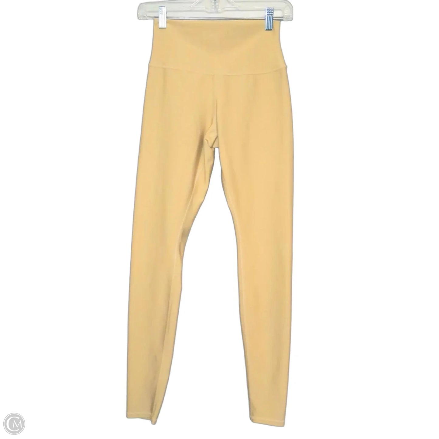 Athletic Leggings By Alo In Gold, Size: M
