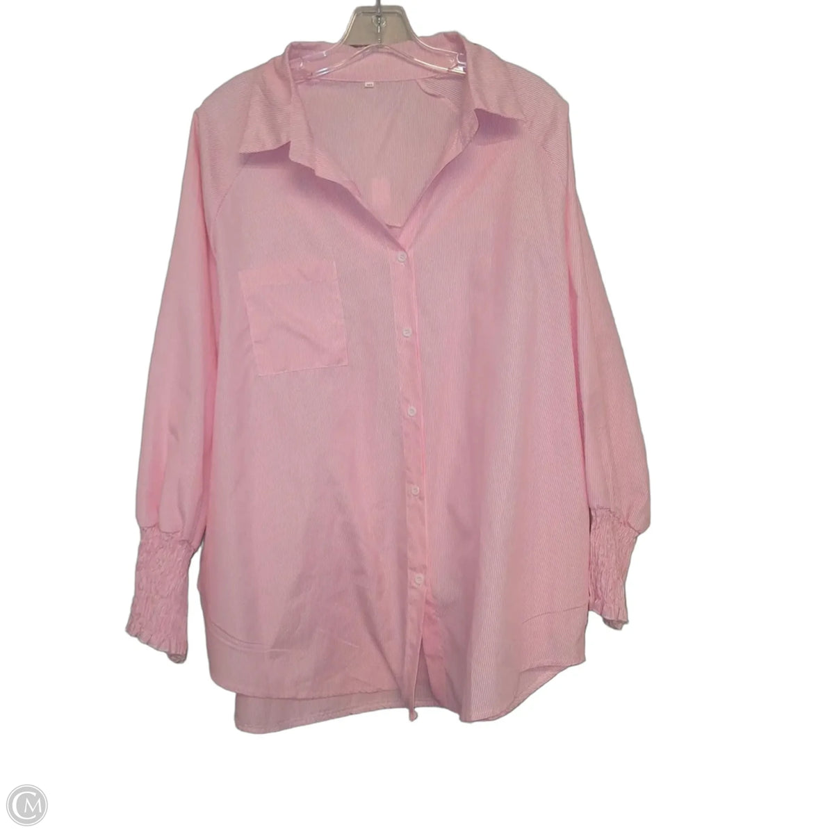 Top Long Sleeve  In Striped Pattern, Size: 3x