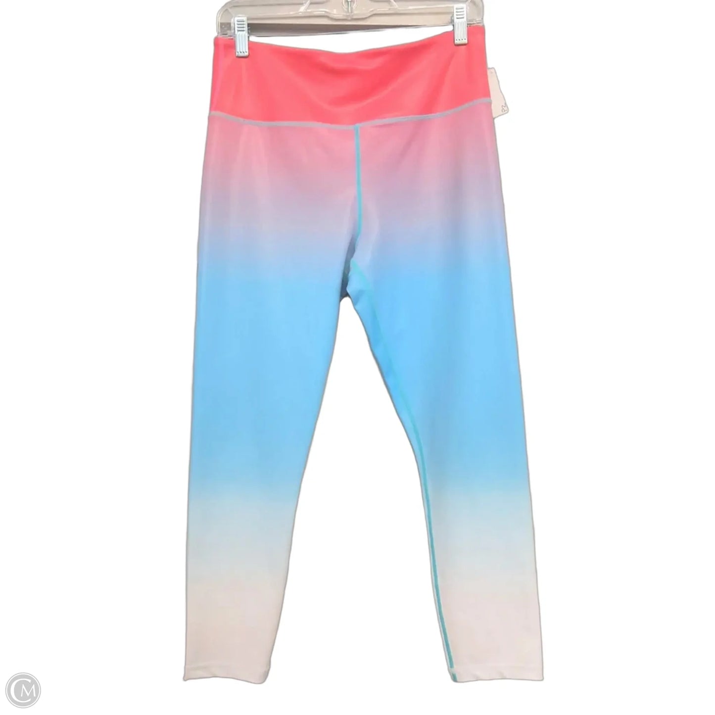 Athletic Leggings By Zyia In Blue Pink & White, Size: L