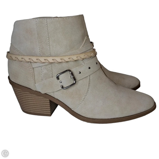 Boots Ankle Heels By Maurices In Tan, Size: 11