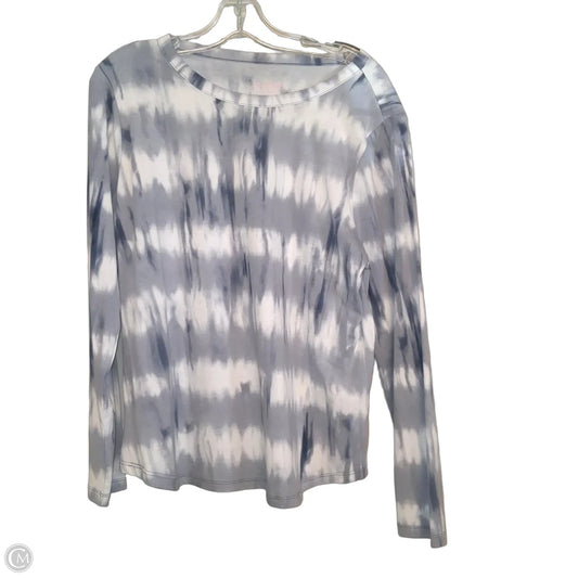 Top Long Sleeve Basic By Any Body In Grey & White, Size: M