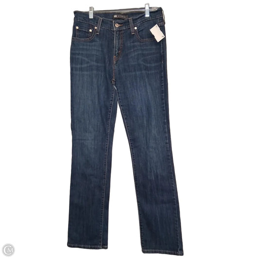 Jeans Straight By Levis In Blue Denim, Size: 6