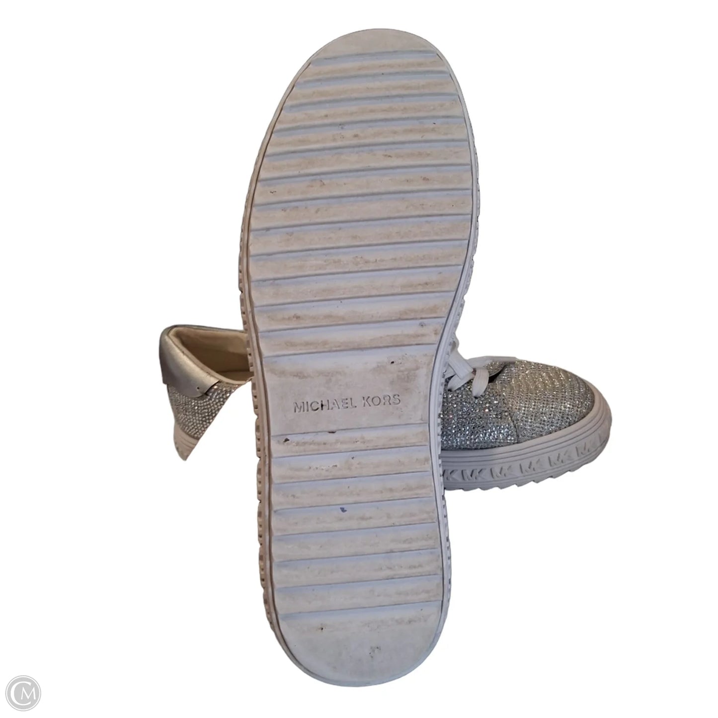 Shoes Sneakers By Michael By Michael Kors In Silver, Size: 7.5