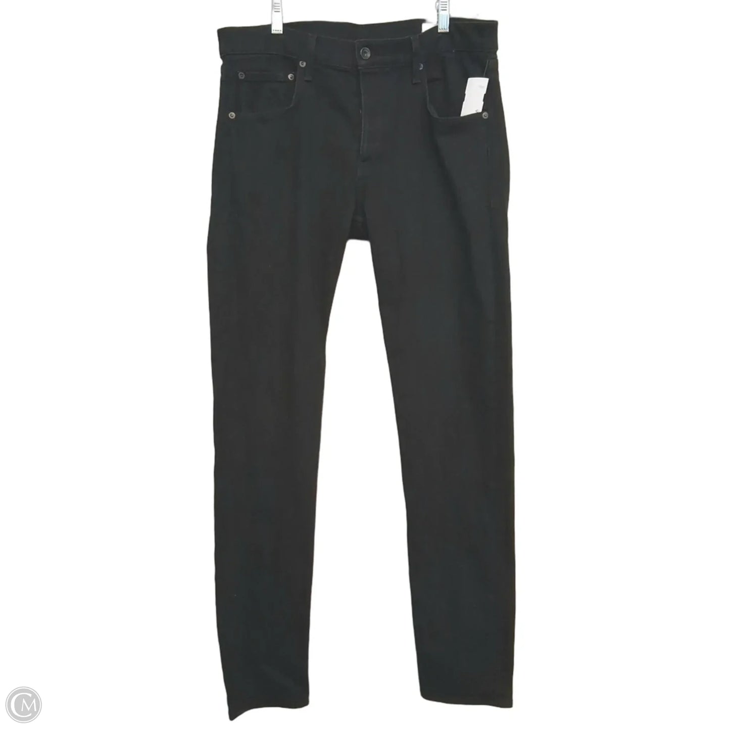 Jeans Straight By Rag And Bone In Black Denim, Size: 18