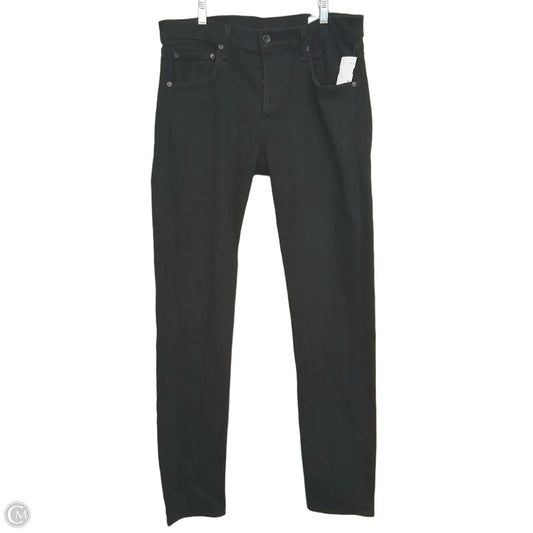Jeans Straight By Rag And Bone In Black Denim, Size: 18