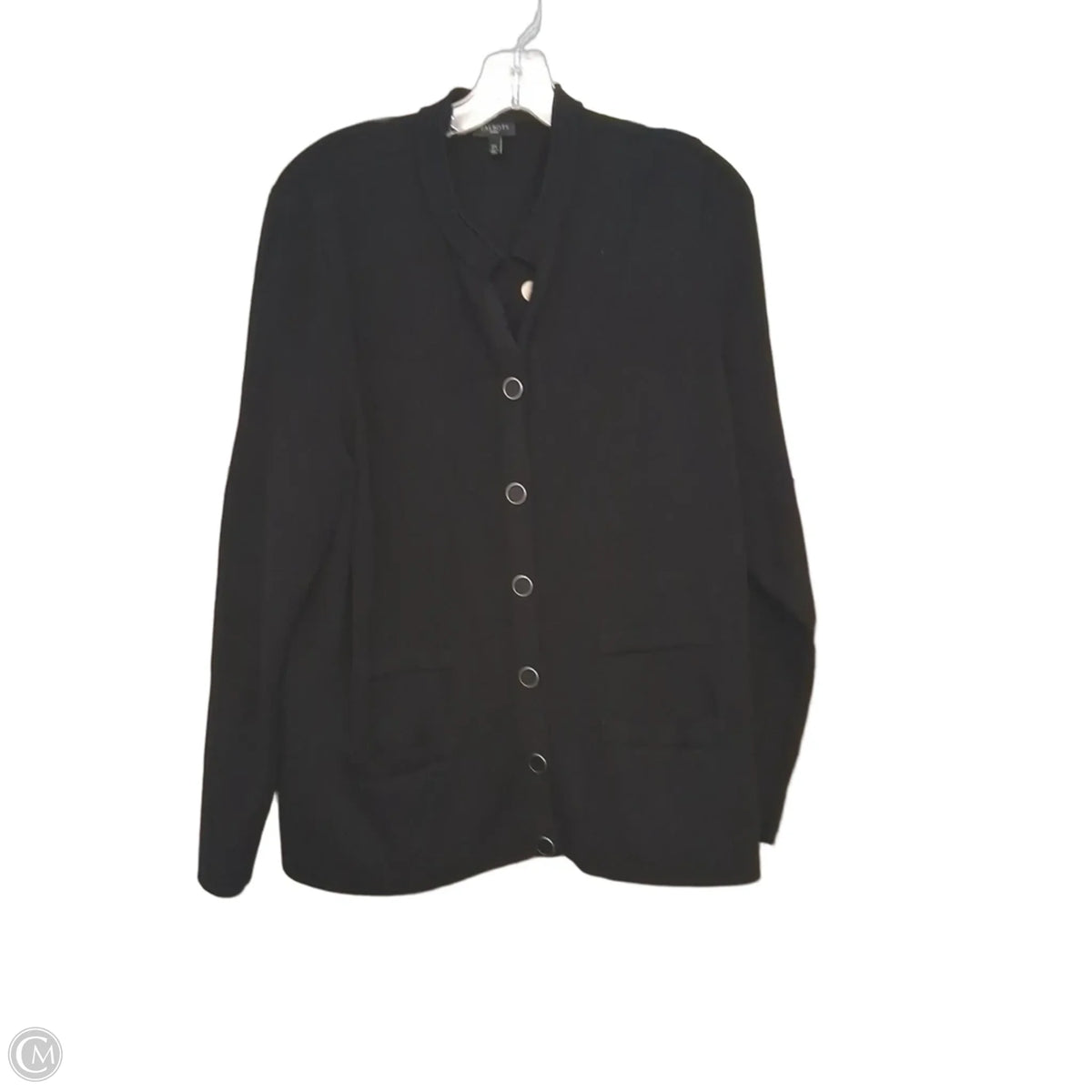 Cardigan By Talbots In Black, Size: 2x