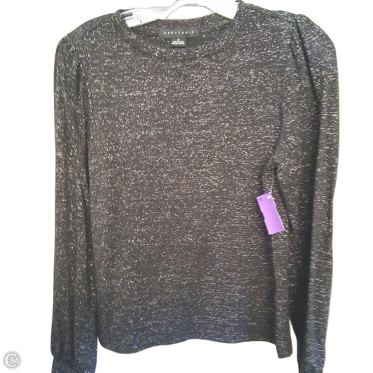 Top Long Sleeve By Sanctuary In Black & Silver, Size: S