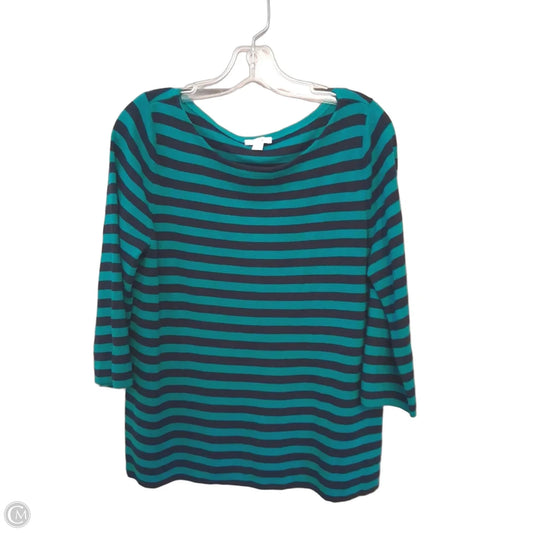 Top Long Sleeve By J. Jill In Striped Pattern, Size: Mp