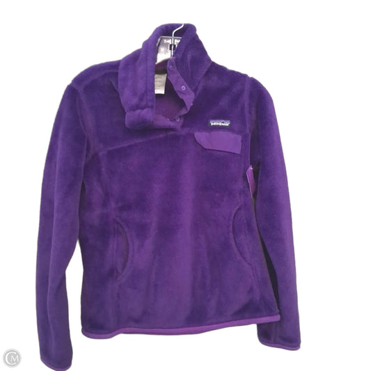 Jacket Fleece By Patagonia In Purple, Size: S