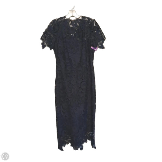 Dress Party Midi By Shoshanna In Navy, Size: 8