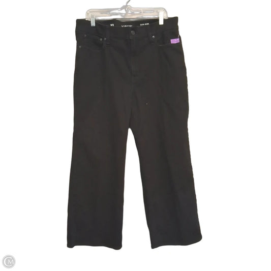 Jeans Straight By J. Crew In Black Denim, Size: 16