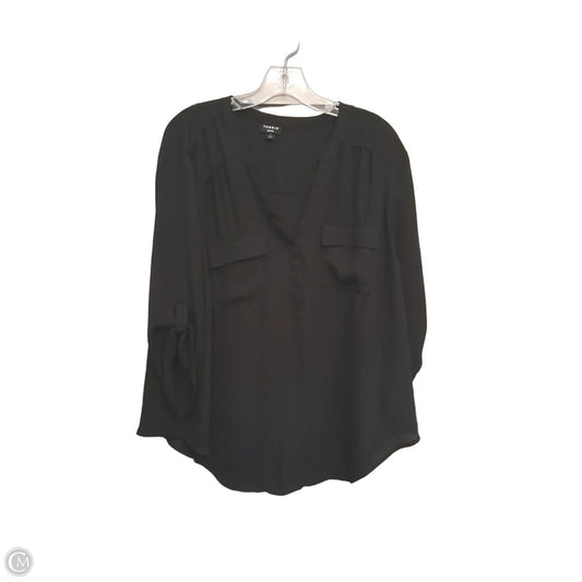 Top 3/4 Sleeve By Torrid In Black, Size: 2x