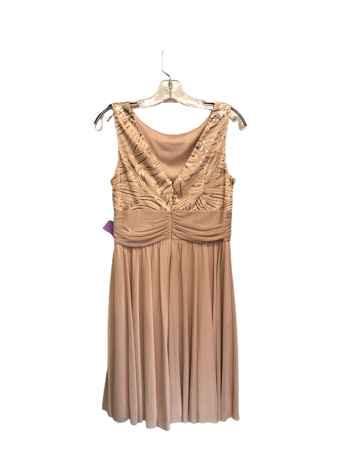 Beige Dress Party Midi By Jh Evenings Size: M