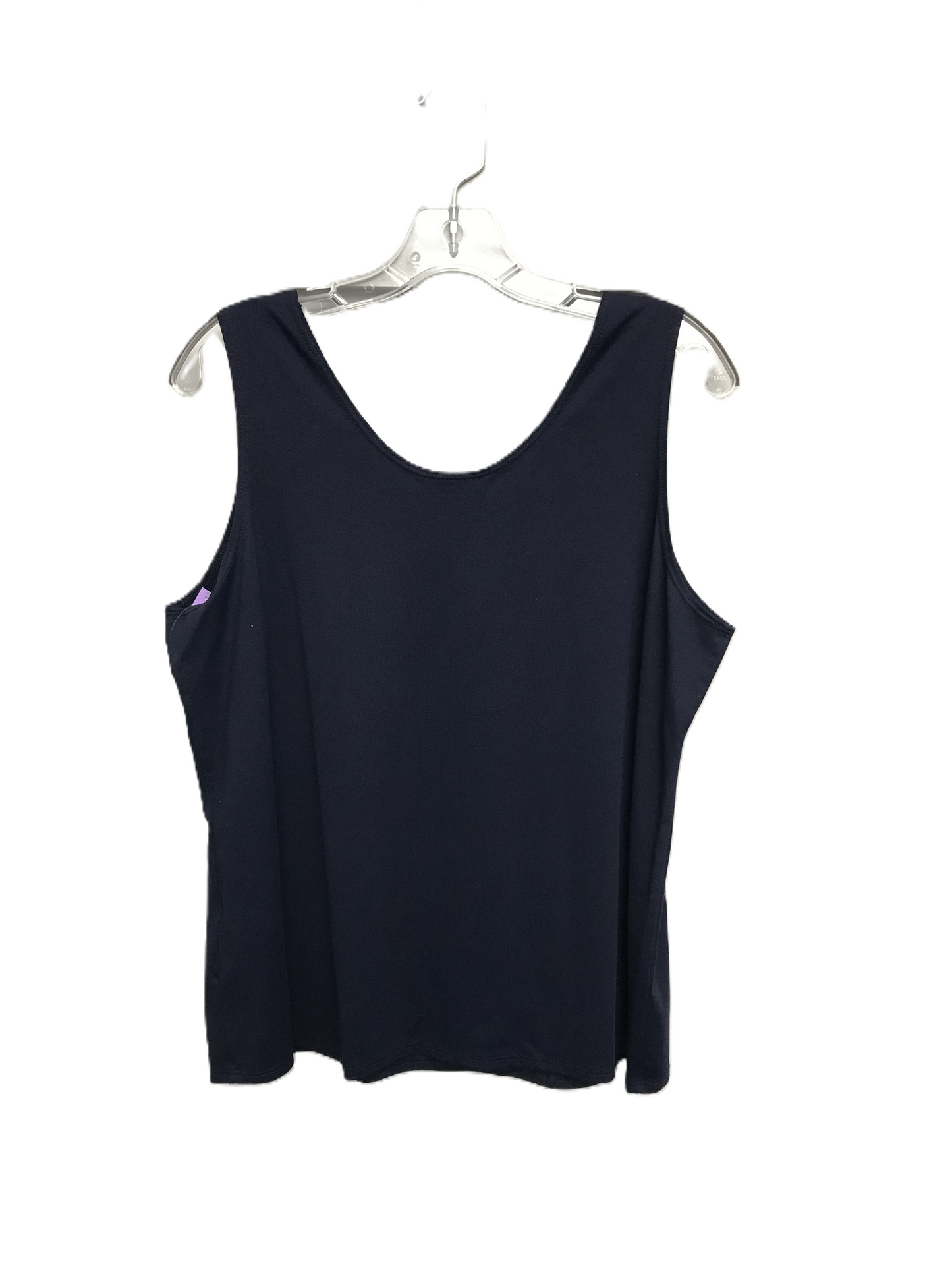 Navy Top Sleeveless Basic By Chicos, Size: Xl