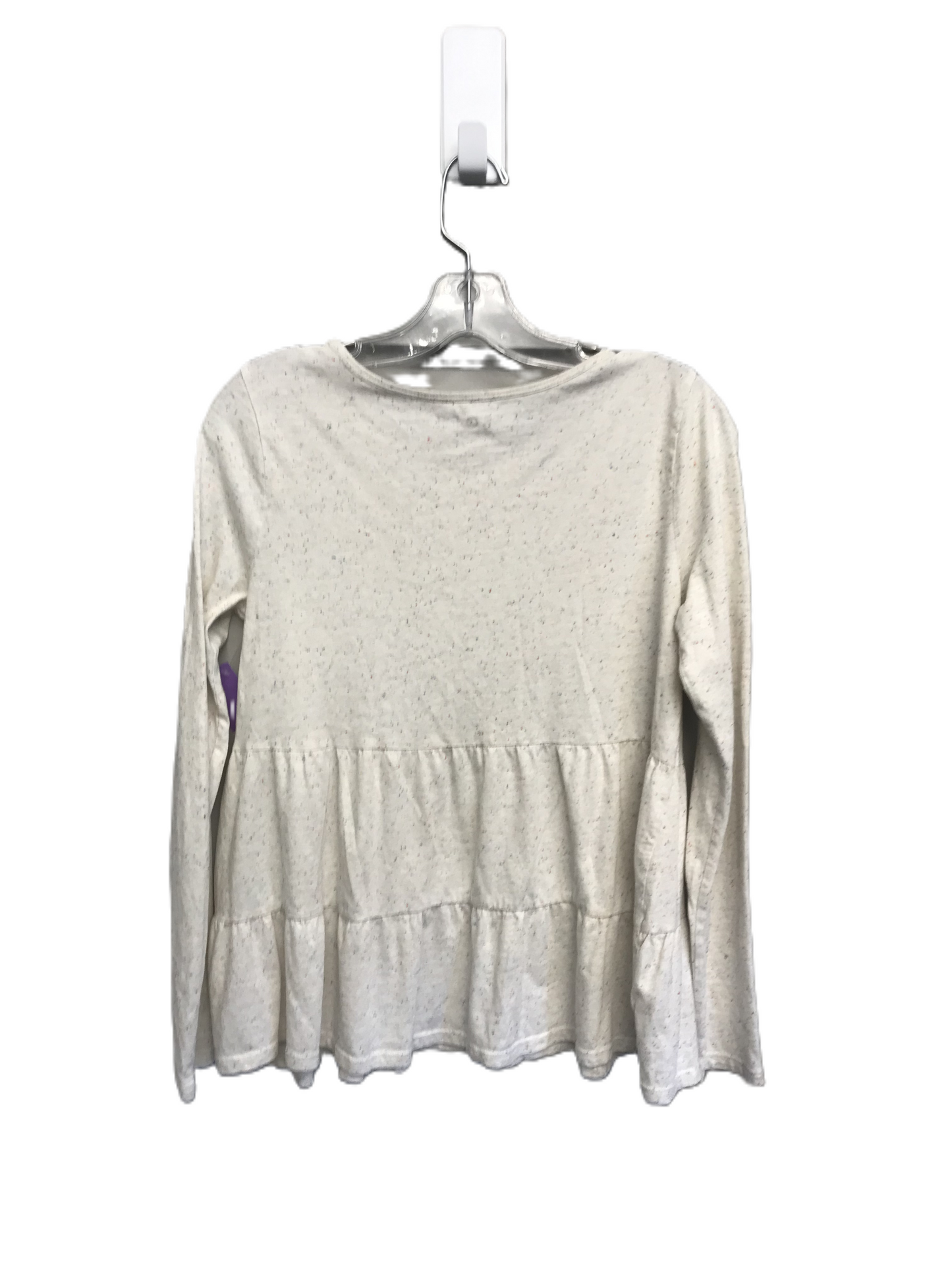 Cream Top Long Sleeve By Loft, Size: Xs