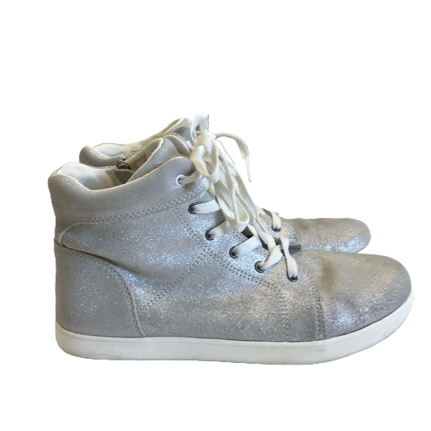 Silver Shoes Athletic By Ugg, Size: 6