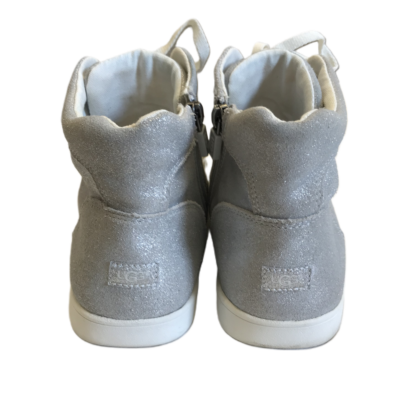 Silver Shoes Athletic By Ugg, Size: 6