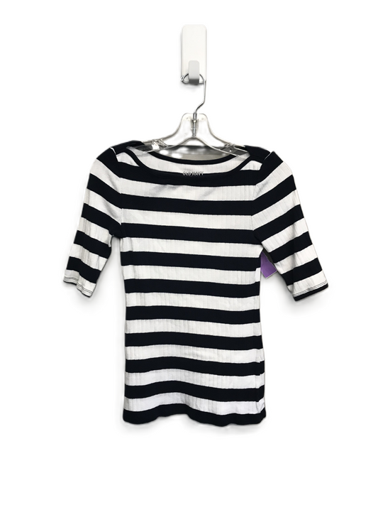 Striped Pattern Top Short Sleeve By Old Navy, Size: S