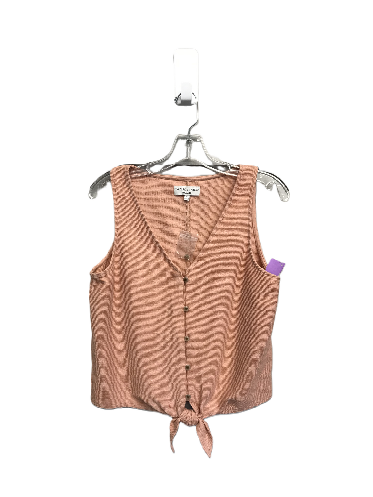 Peach Top Sleeveless By Madewell, Size: M