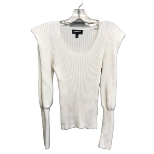 White Sweater By Express, Size: S