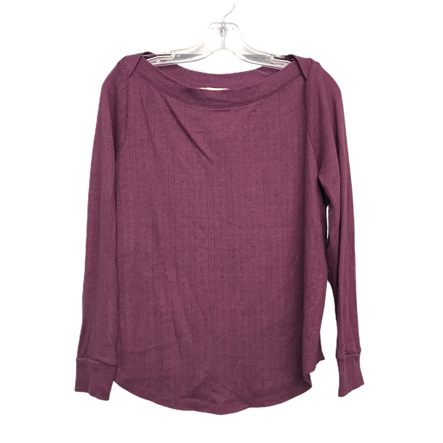 Top Long Sleeve By Loft In Purple, Size: L