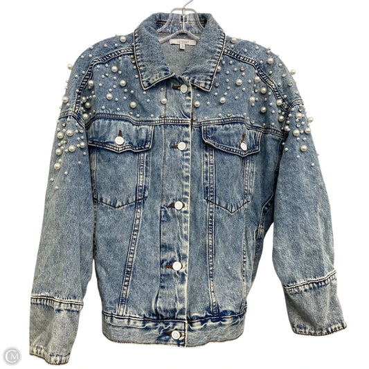 Jacket Denim By Veveret In Blue Denim, Size: S