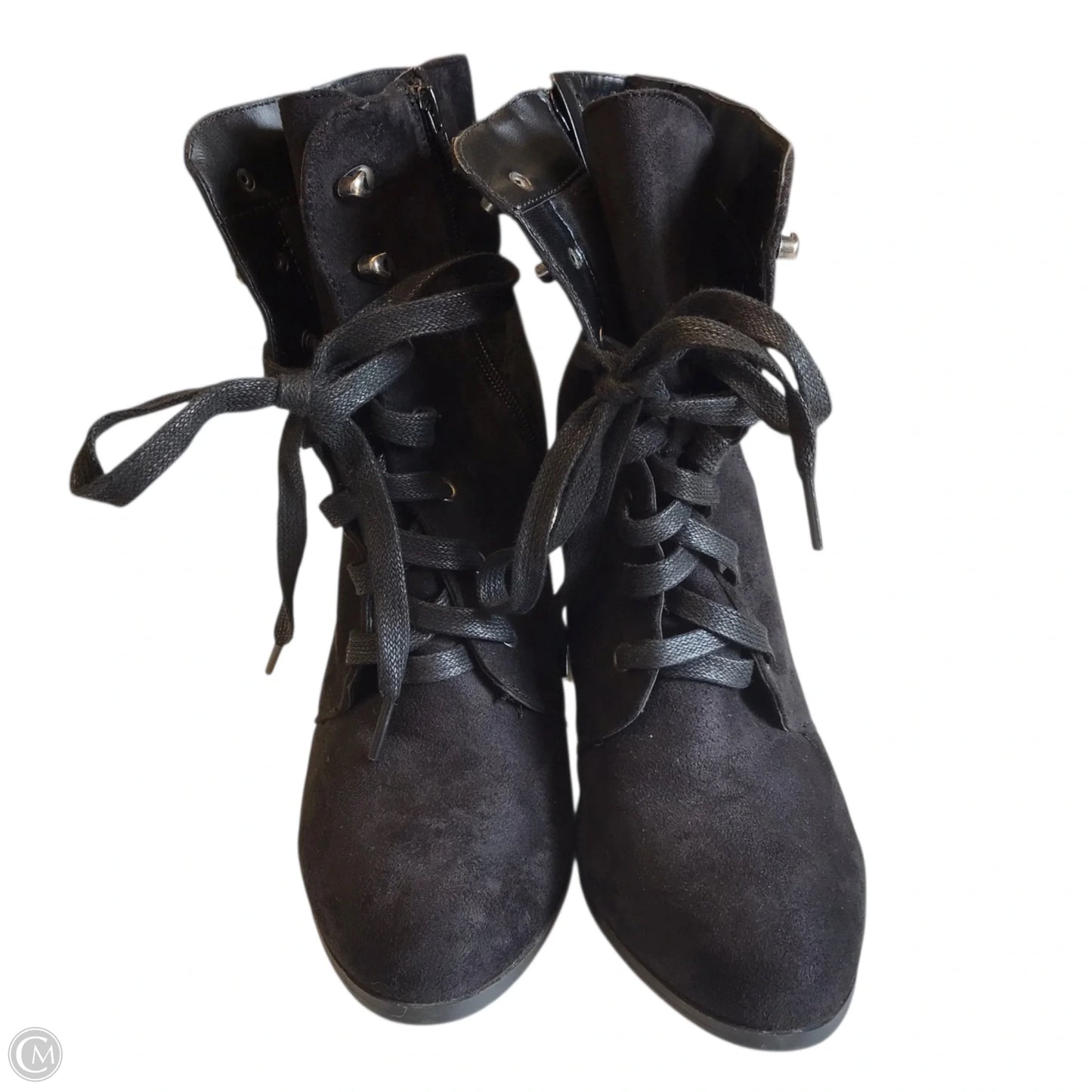 Boots Ankle Heels By A+ In Black, Size: 9.5