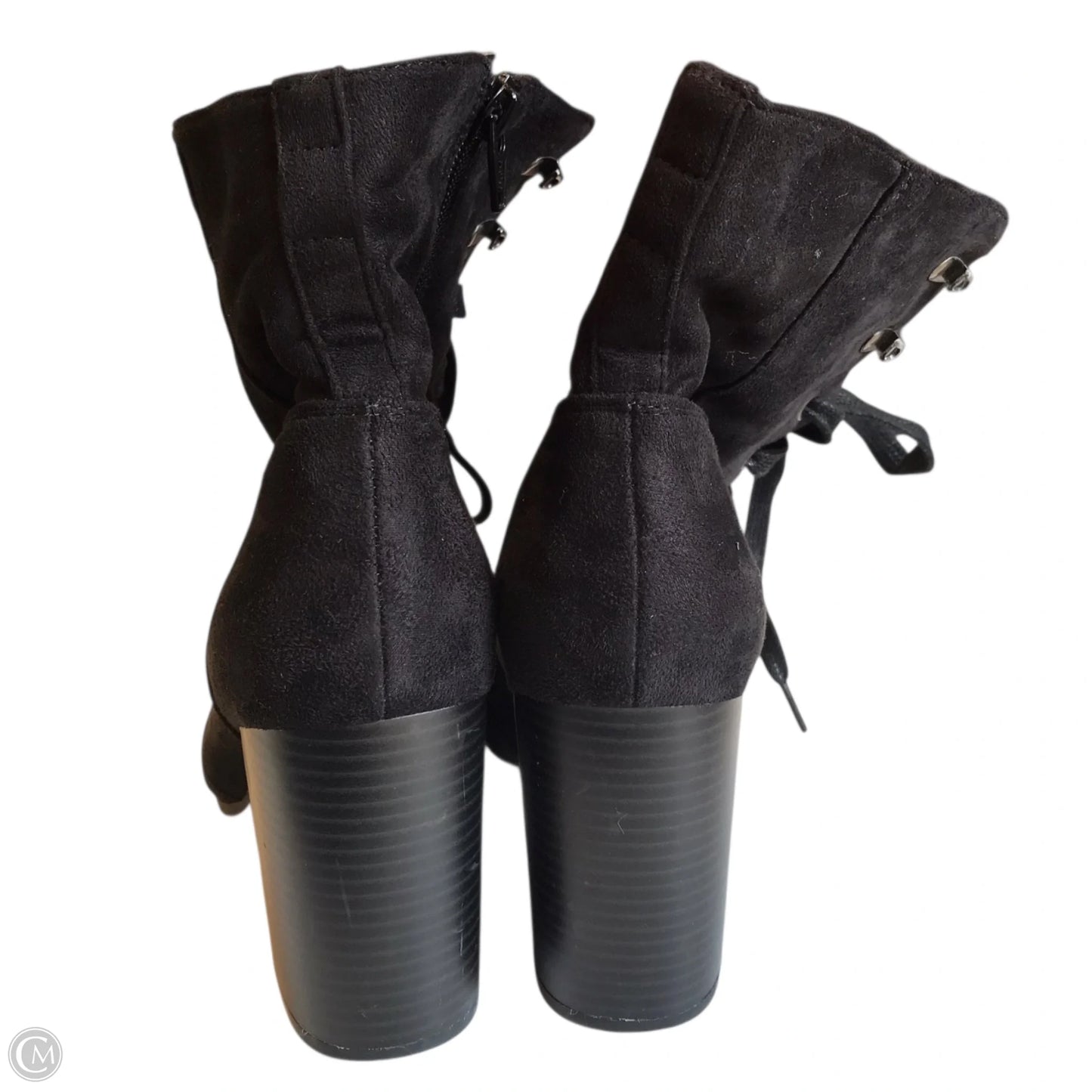 Boots Ankle Heels By A+ In Black, Size: 9.5