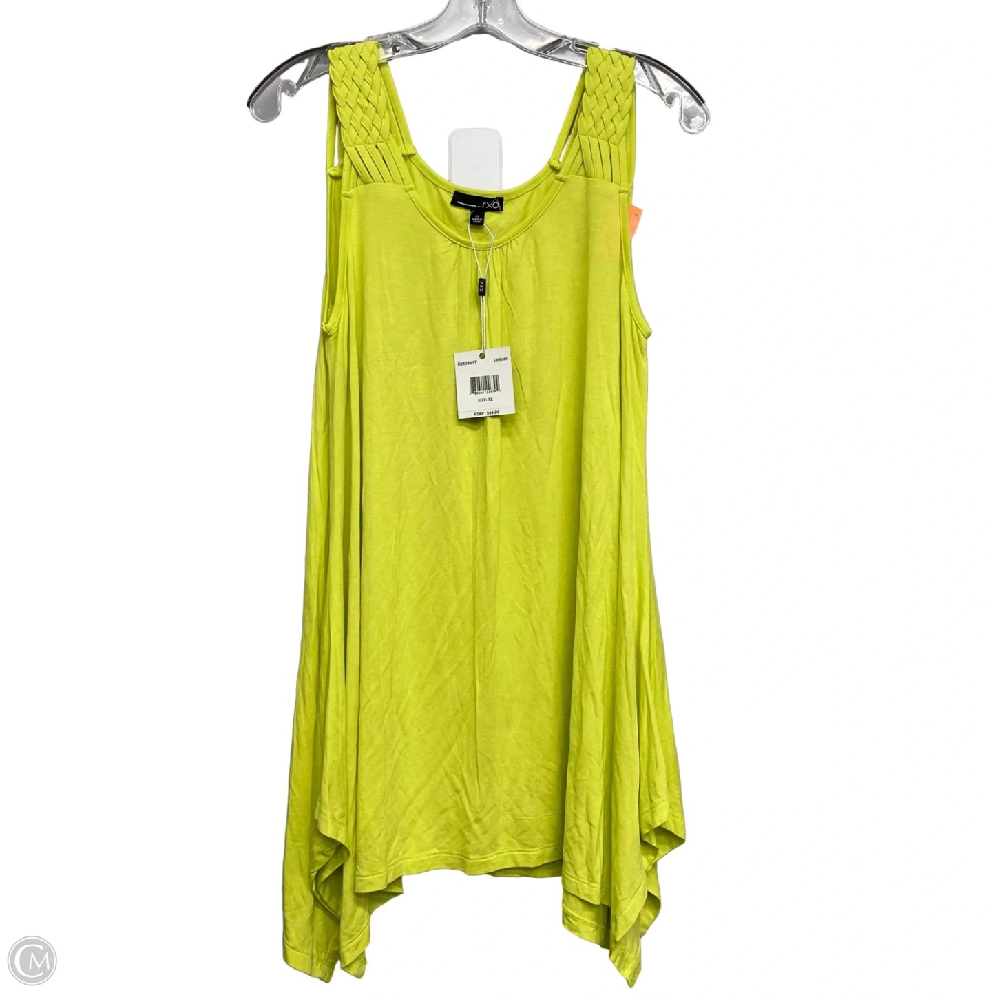 Top Sleeveless Basic By Rxb In Green, Size: Xl