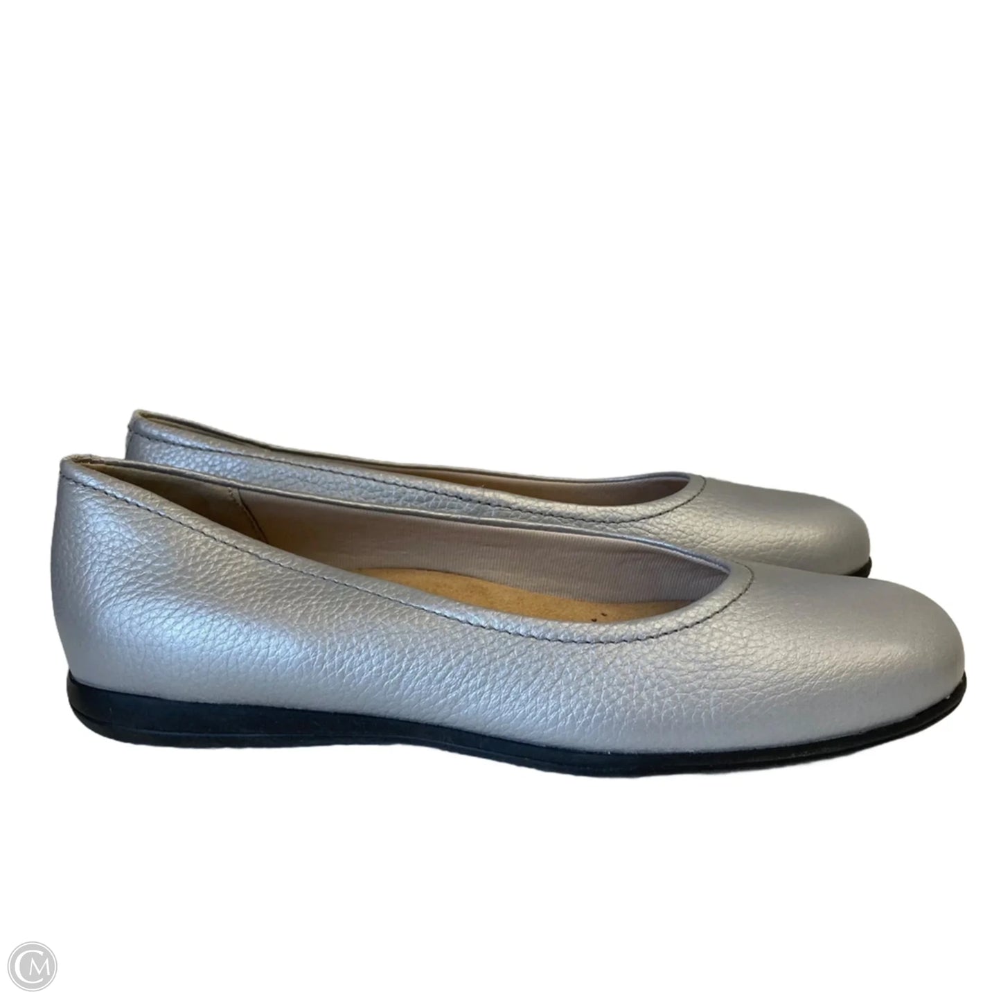 Shoes Flats By Trotters In Silver, Size: 9.5