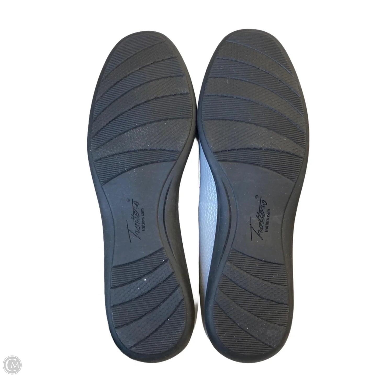 Shoes Flats By Trotters In Silver, Size: 9.5