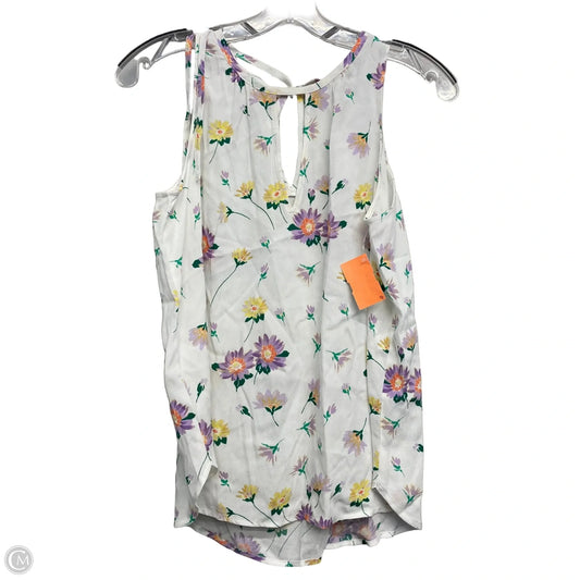Top Sleeveless By Loft In Floral Print, Size: Xs