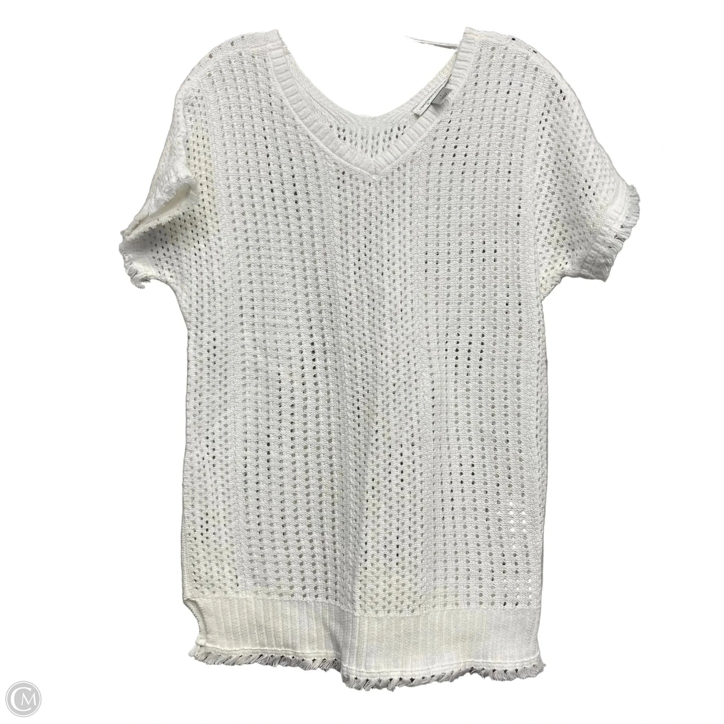 Top Short Sleeve Basic By Christopher And Banks In White, Size: S