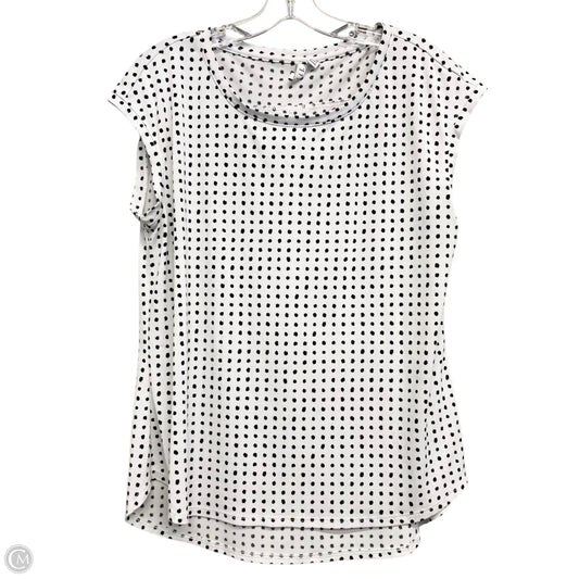 Top Sleeveless By Elle In Black & White, Size: M