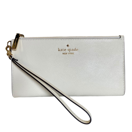 Wristlet Designer By Kate Spade In Cream, Size:Medium