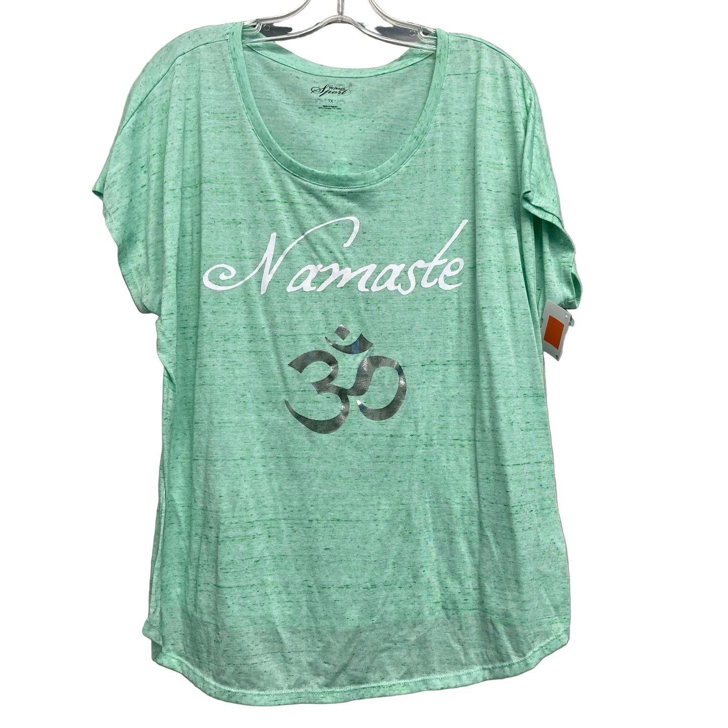Top Ss By Style And Company In Green, Size:1X
