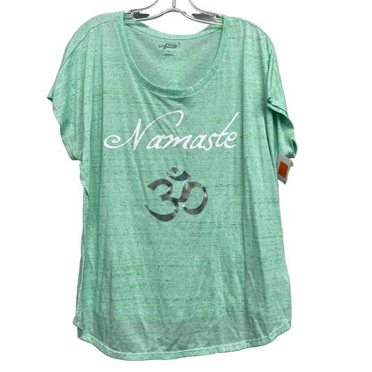 Top Ss By Style And Company In Green, Size:1X