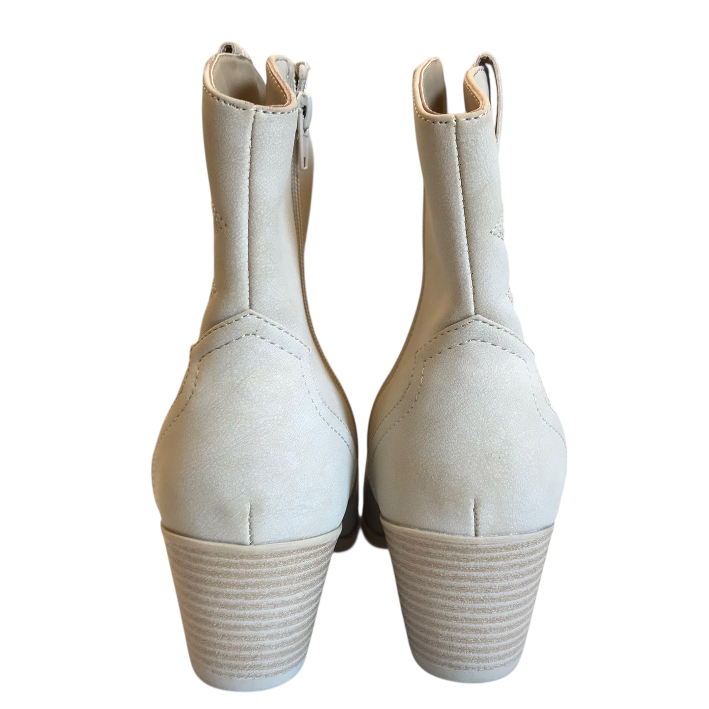 Boots Western By Pop In Cream, Size:9